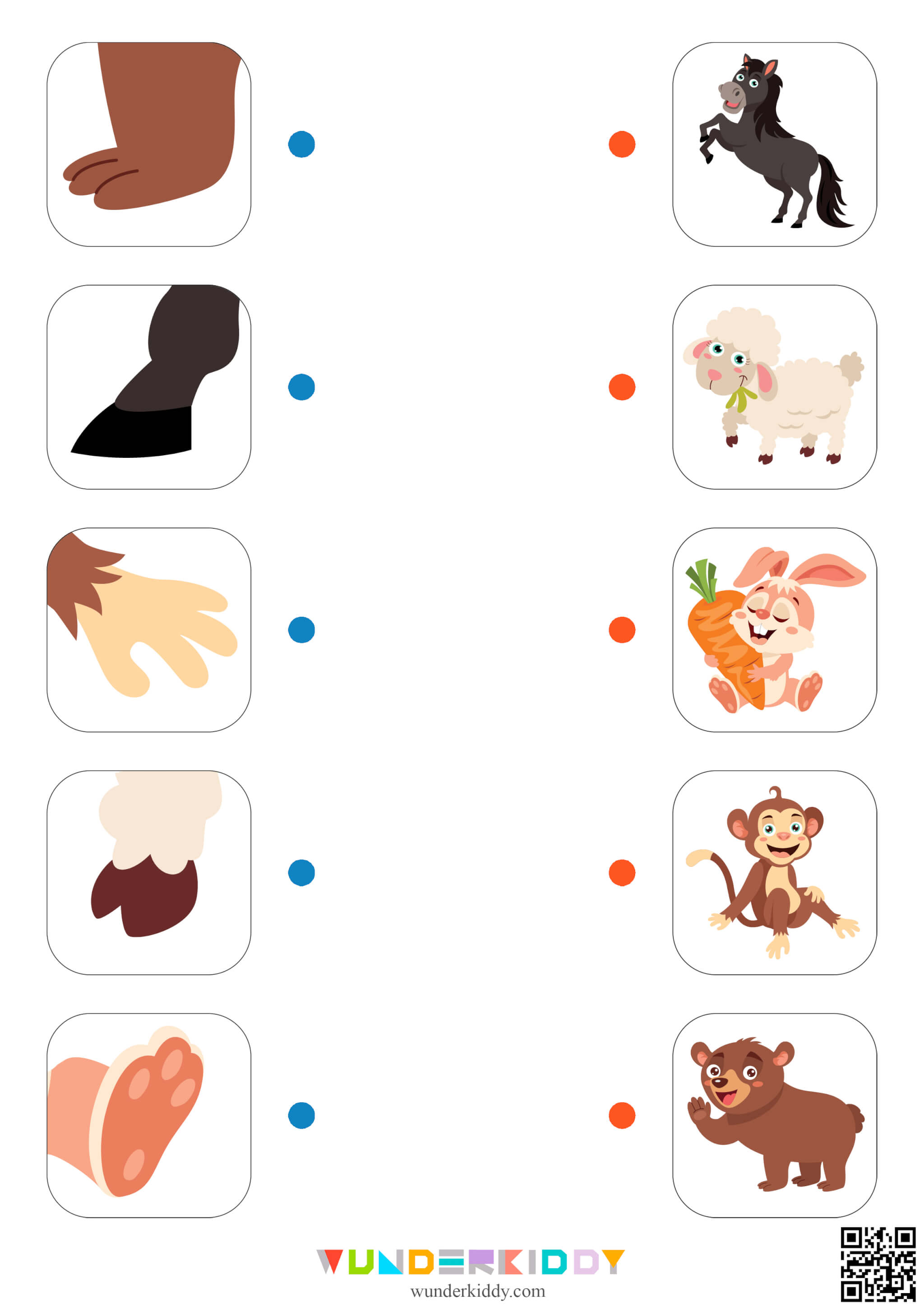 Animal Paw Worksheet - Image 2