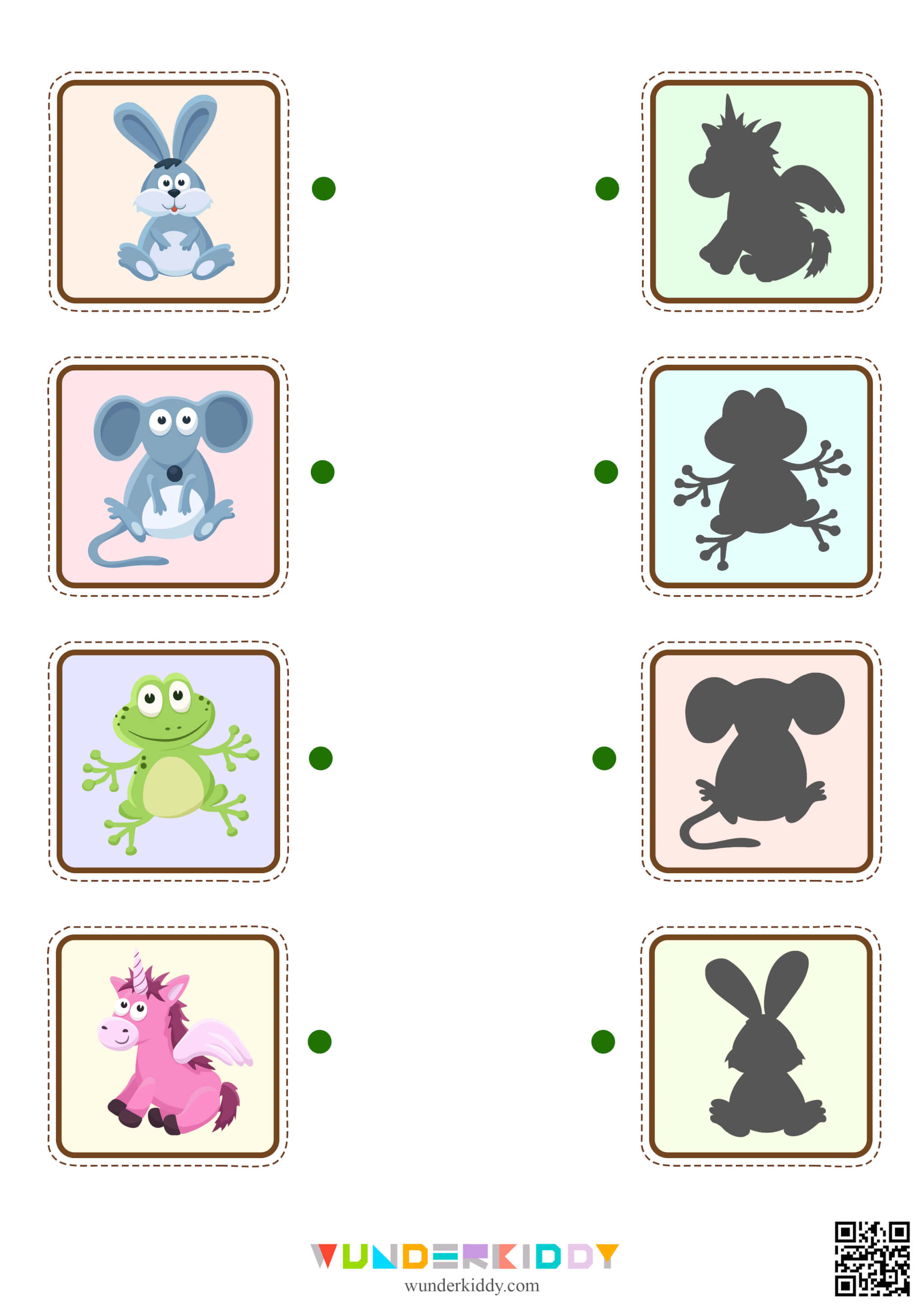 Match Animal Shadows Worksheet - Image 3