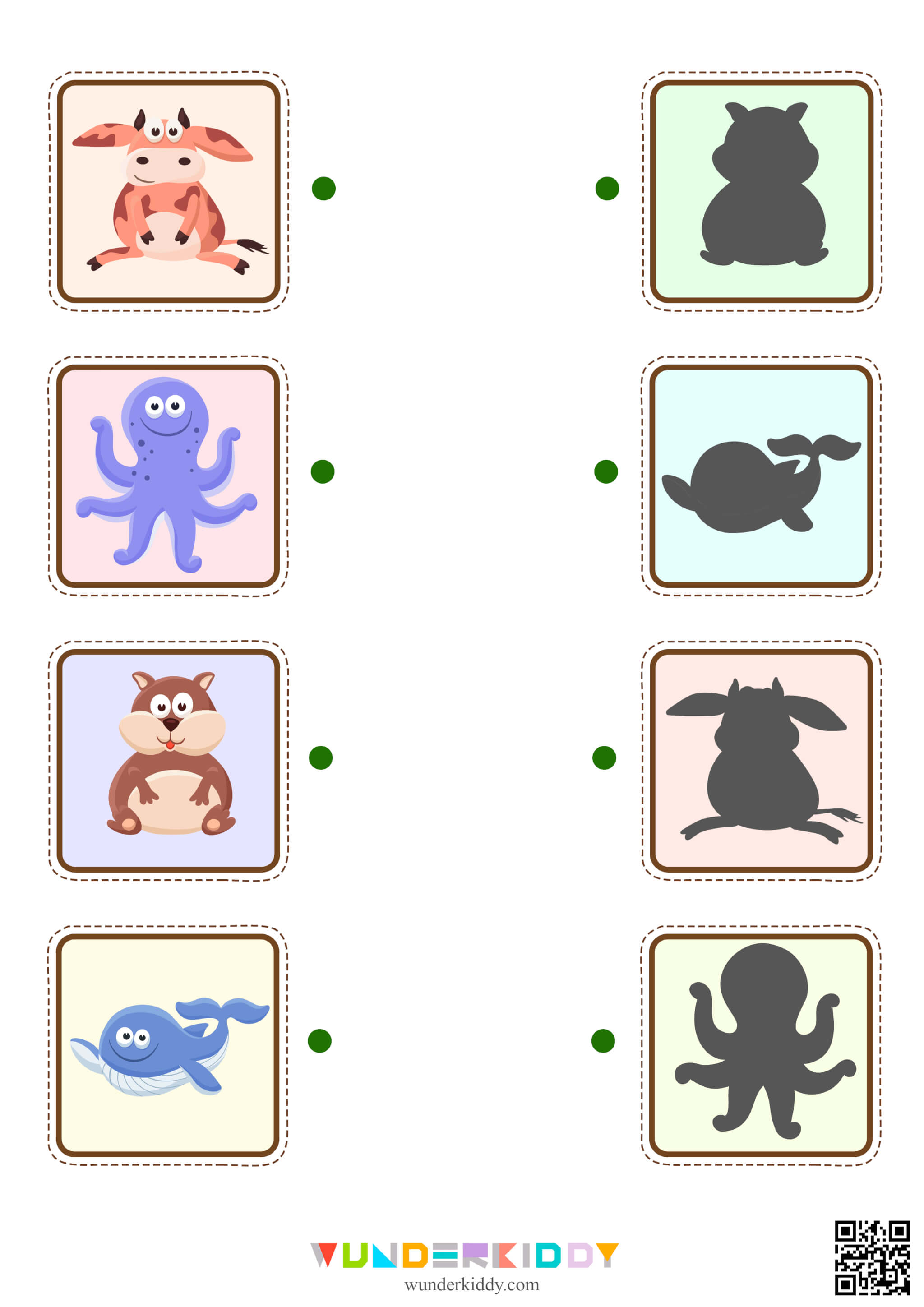 Match Animal Shadows Worksheet - Image 5