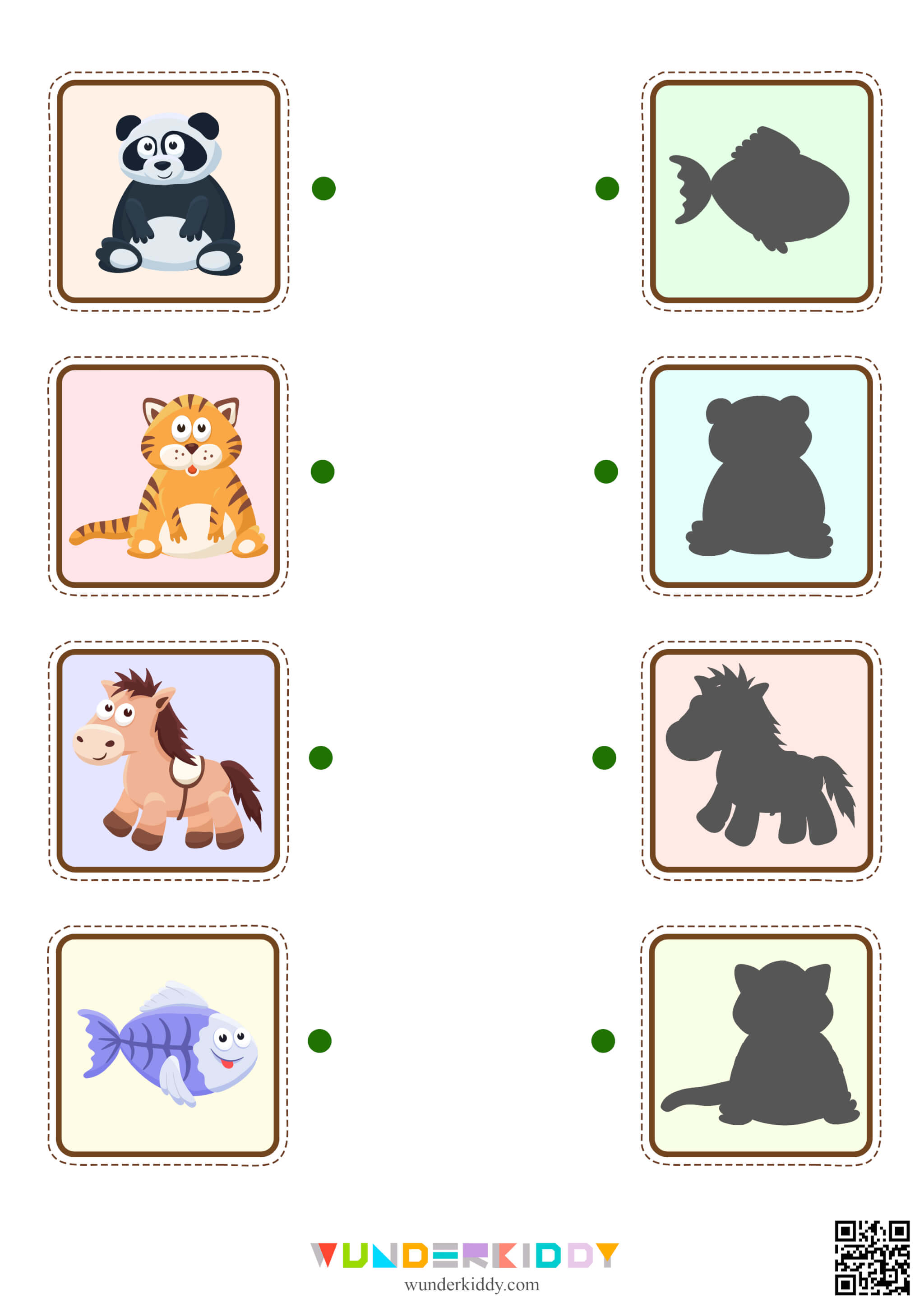 Match Animal Shadows Worksheet - Image 6