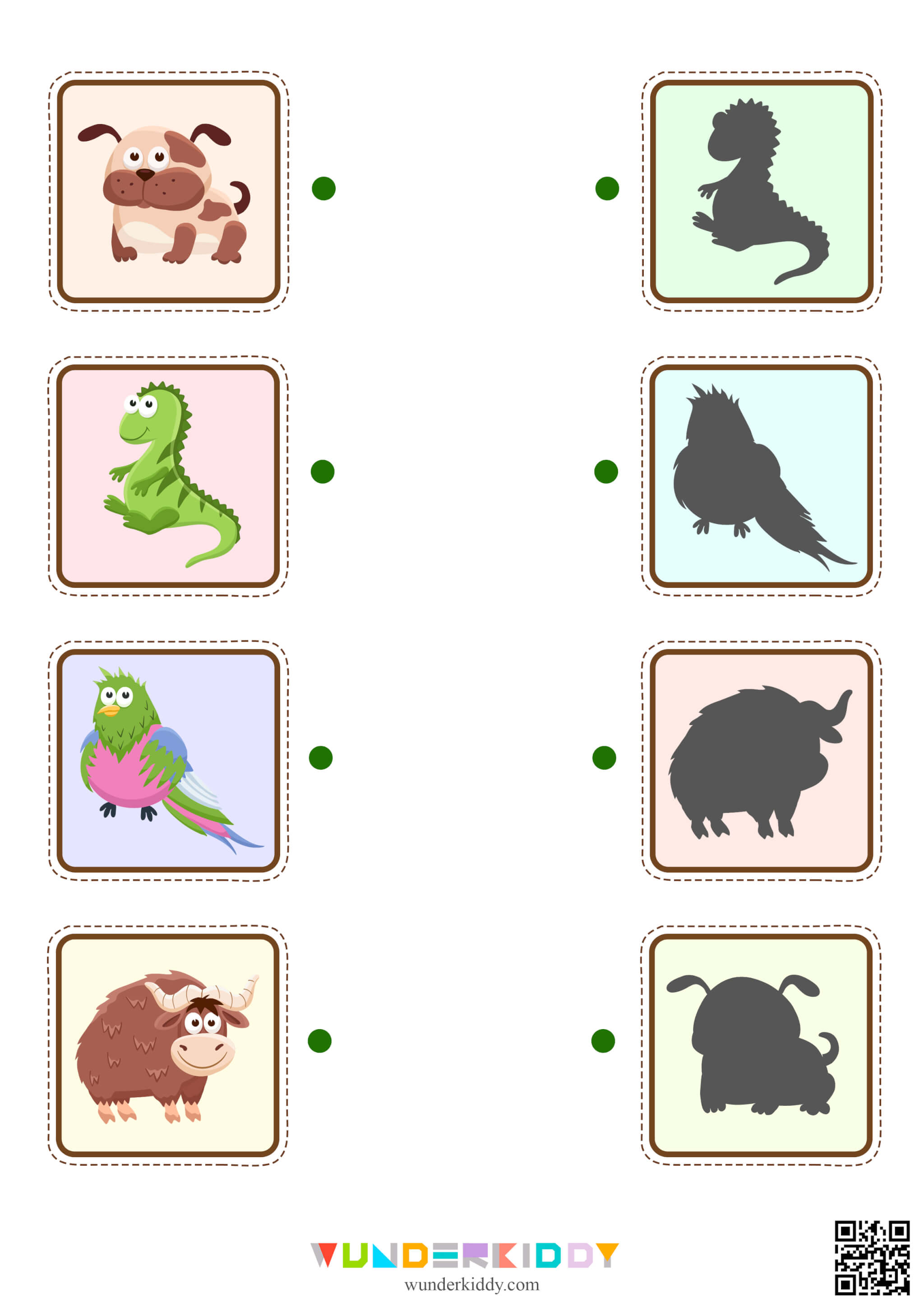 Match Animal Shadows Worksheet - Image 7