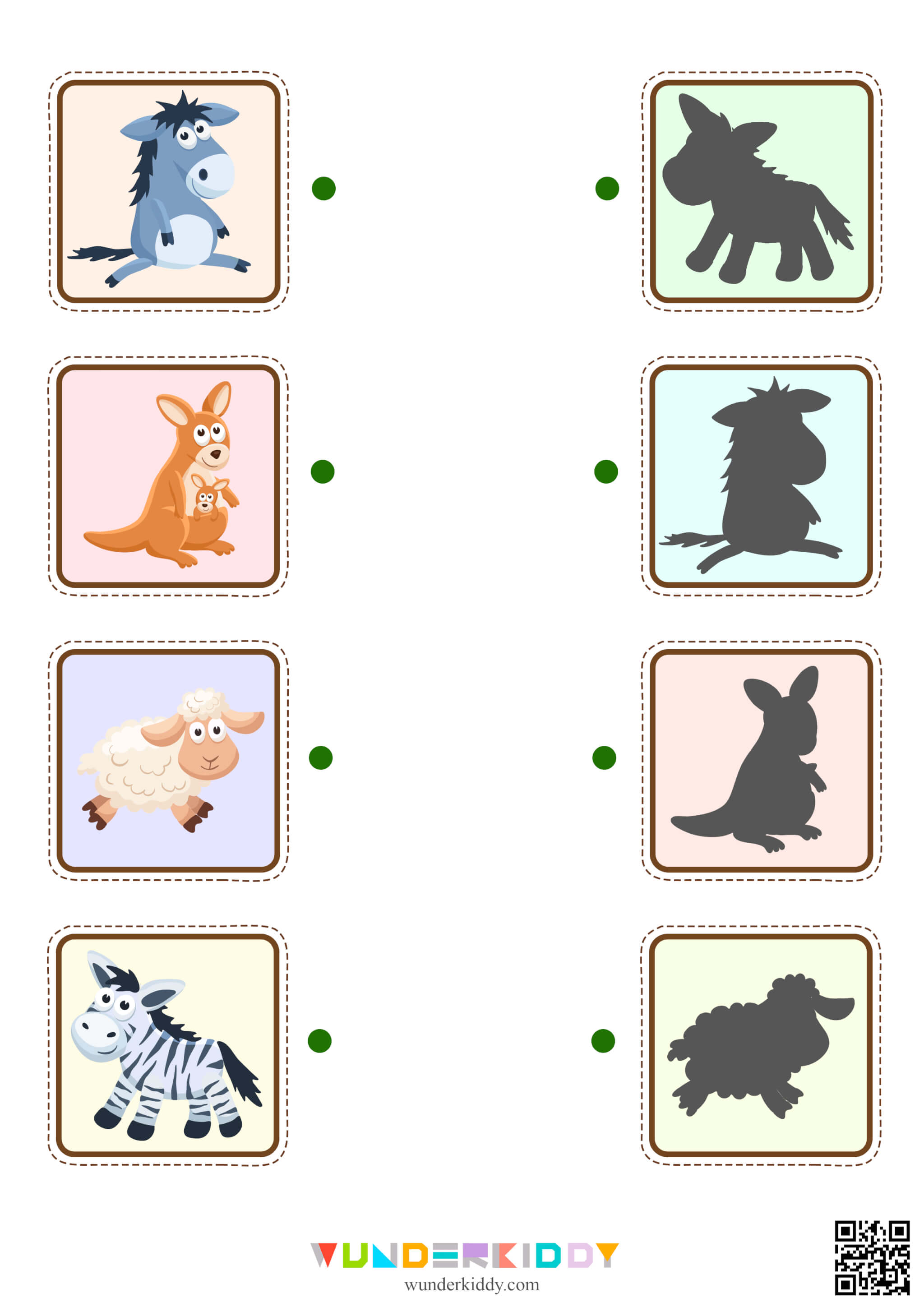 Match Animal Shadows Worksheet - Image 8