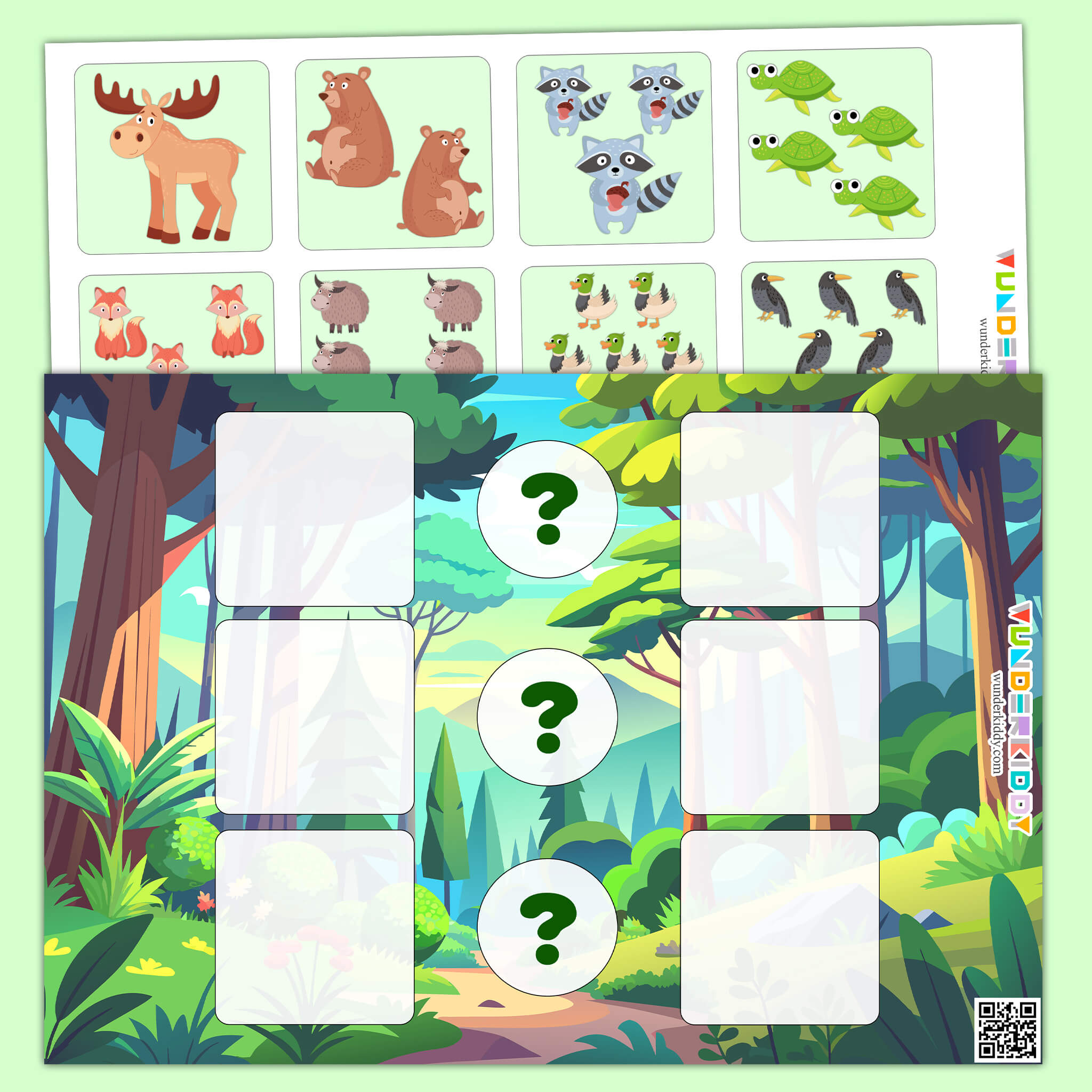 Animals Math Counting Activity