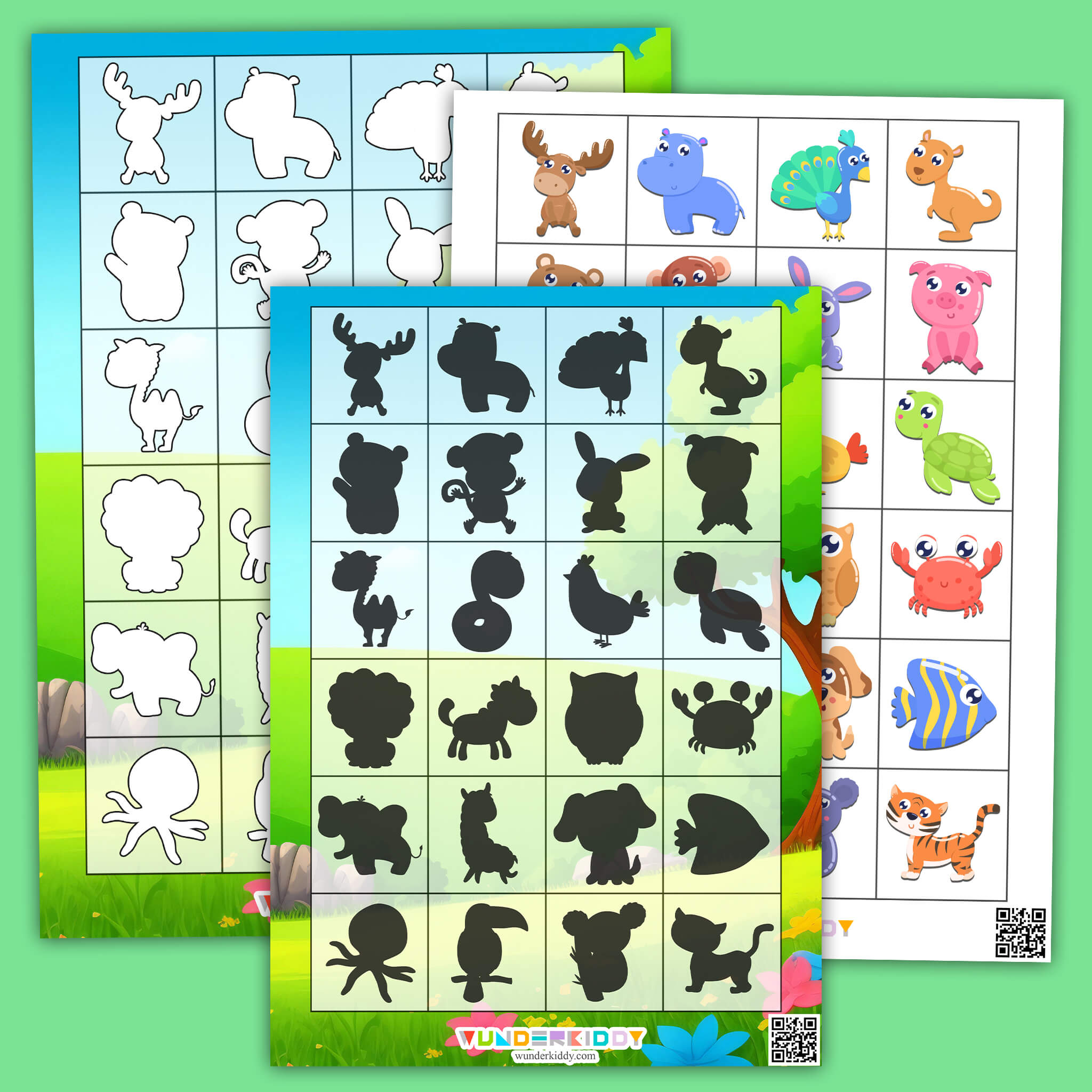 Shadow Matching Animal Worksheet