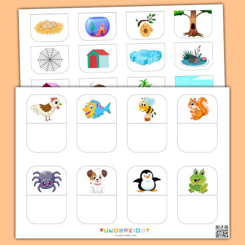 Animals and Homes Worksheet - Image 2