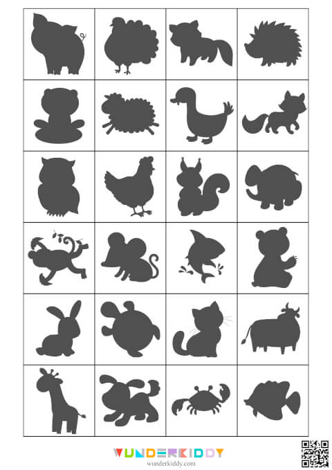 Animal Shadows Matching Activity - Image 2