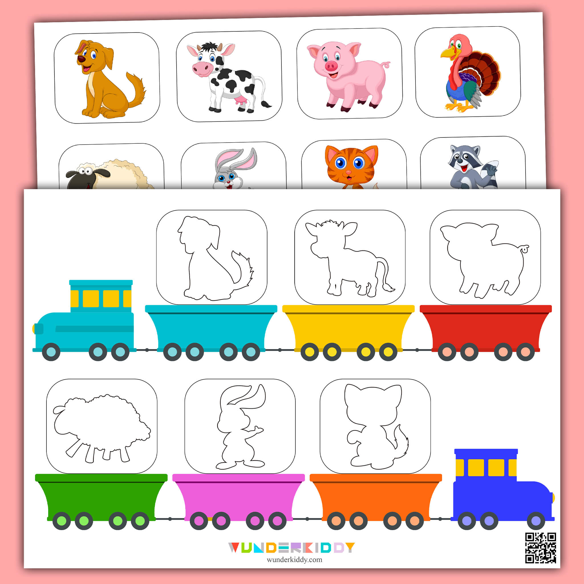 Animals Matching Worksheet