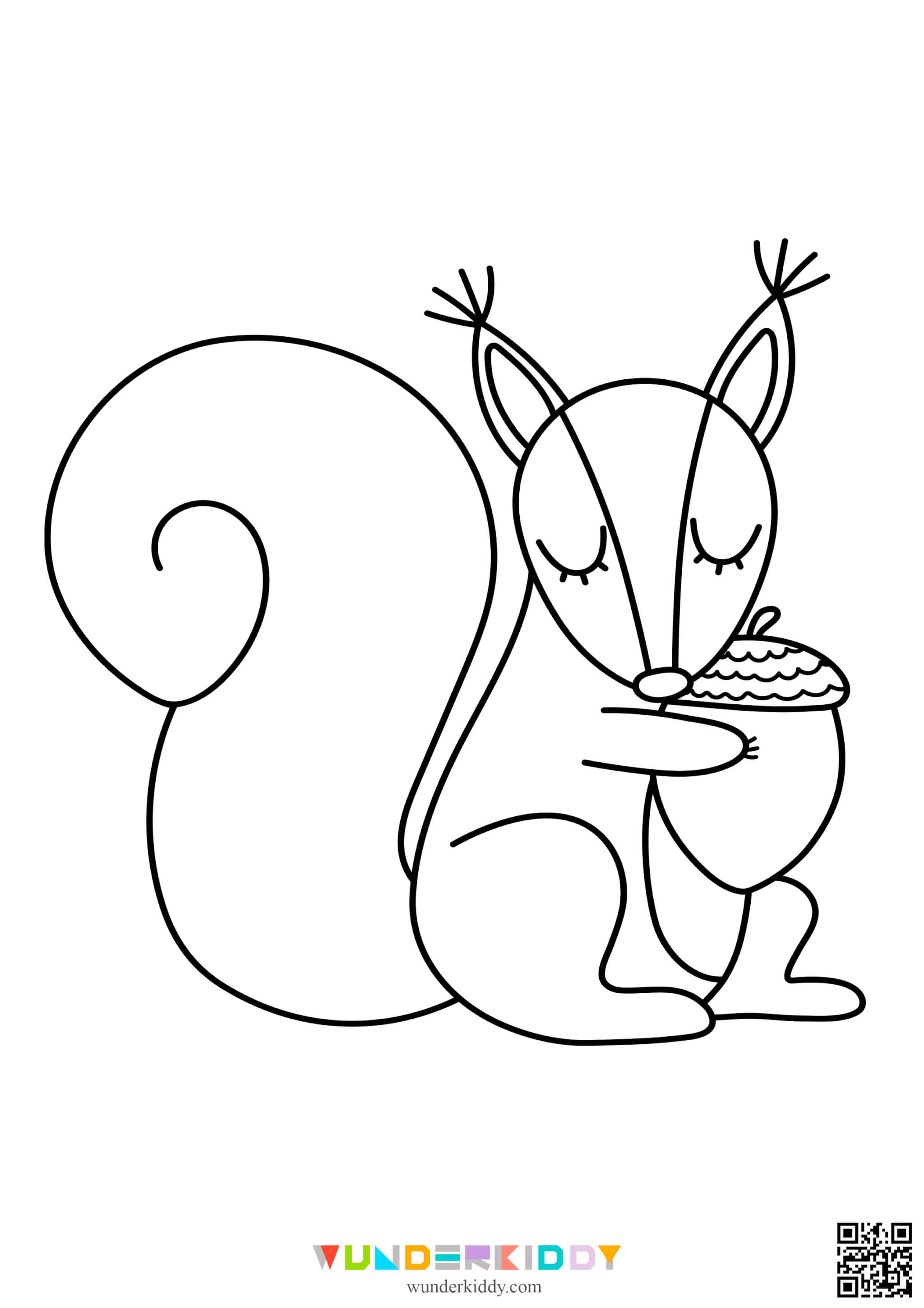 Squirrel Coloring Page