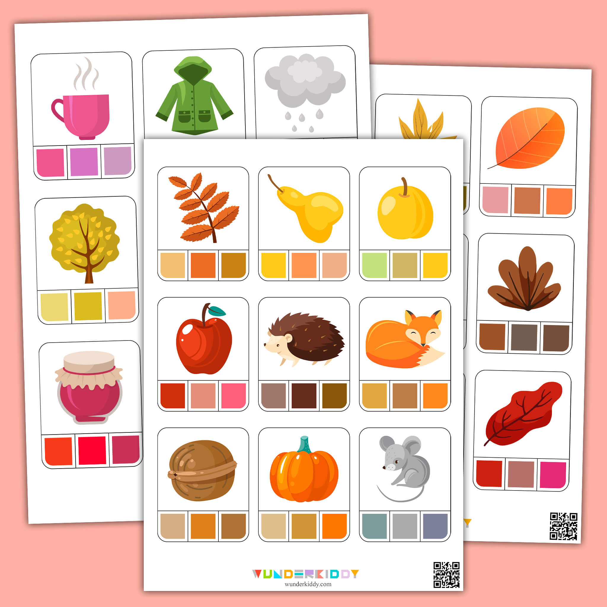 Autumn Clip Card Game