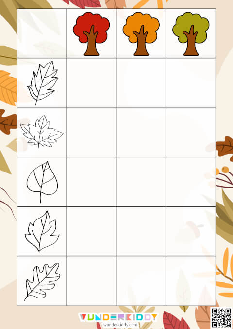 Autumn Leaves Sorting Activity - Image 2