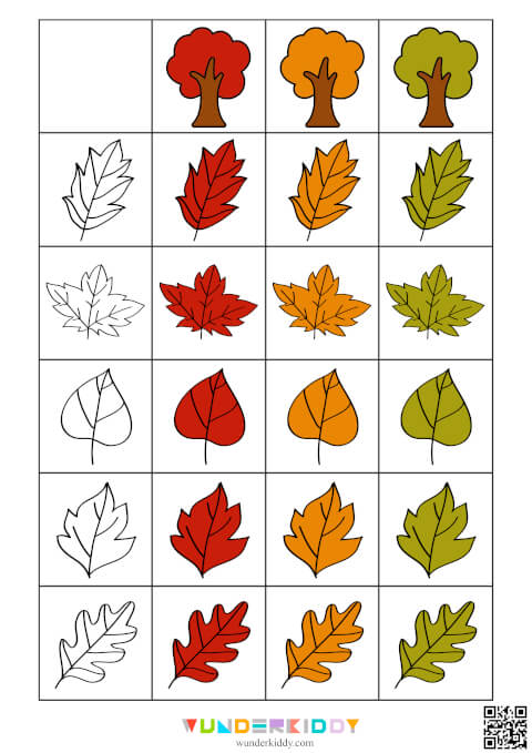 Autumn Leaves Sorting Activity - Image 3