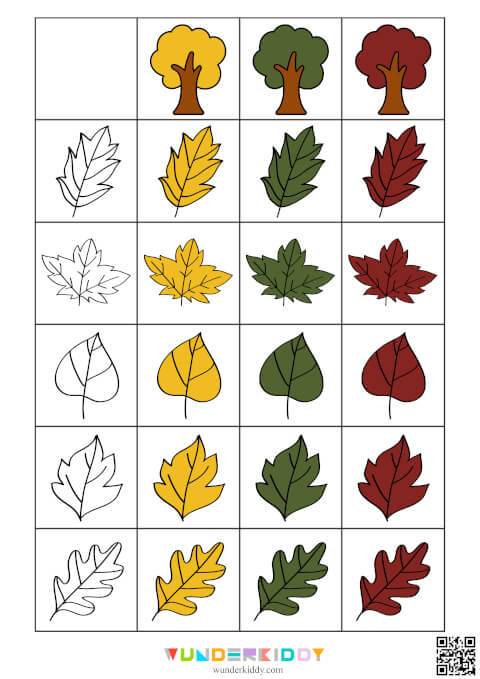 Autumn Leaves Sorting Activity - Image 5