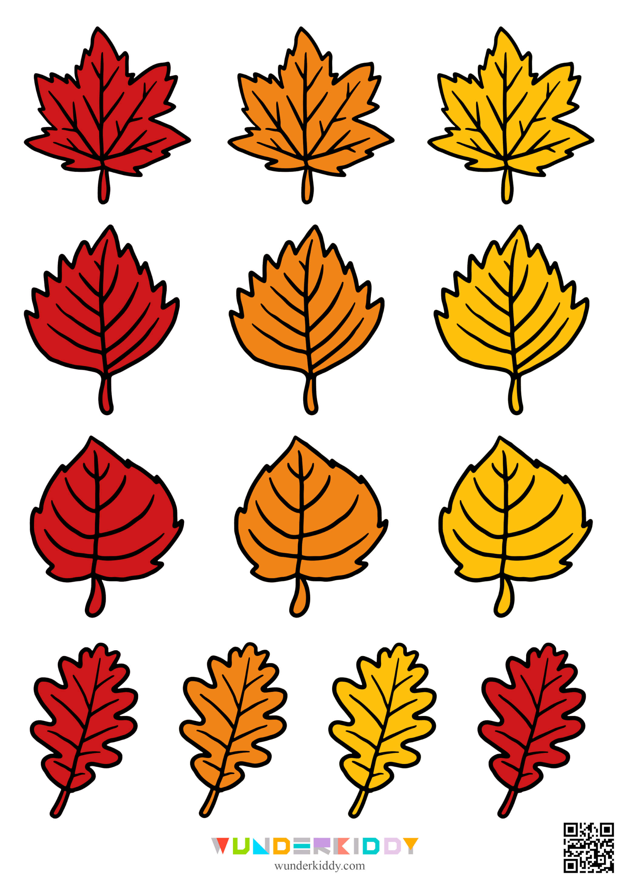 Autumn Leaves Wreath Template - Image 3