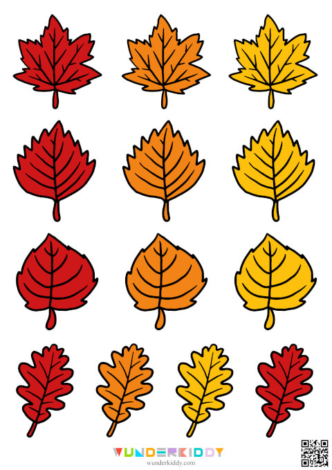 Autumn Leaves Wreath Template - Image 3