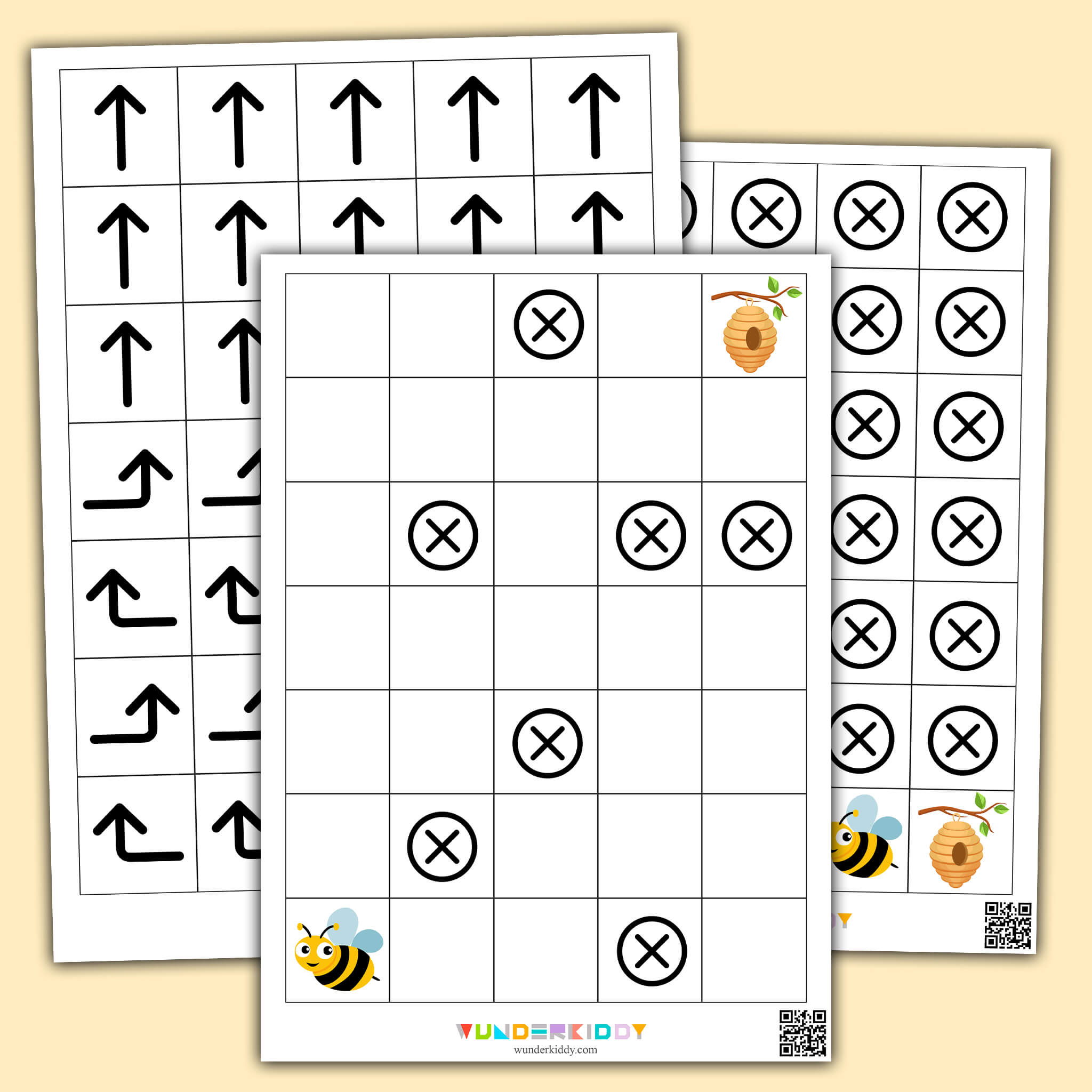 Bee and Honey Hive Maze Activity