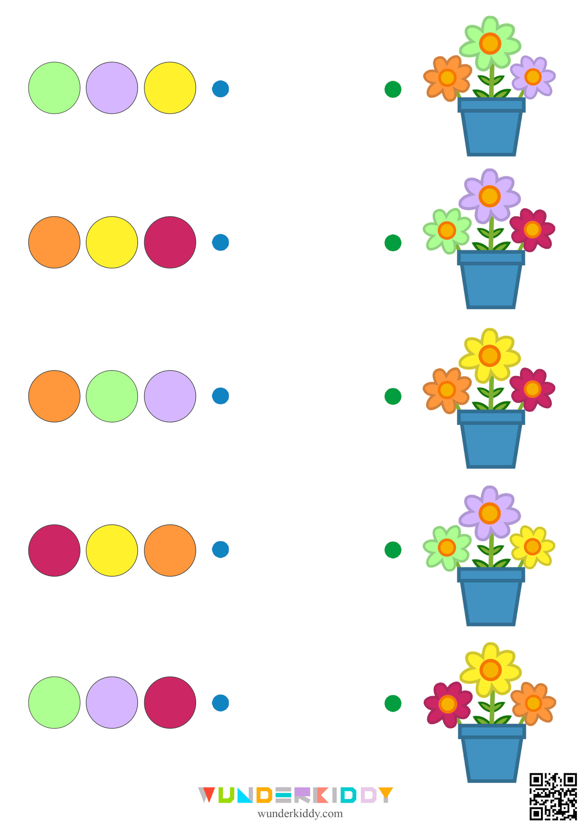 Bouquet Learn Colors Worksheets - Image 5