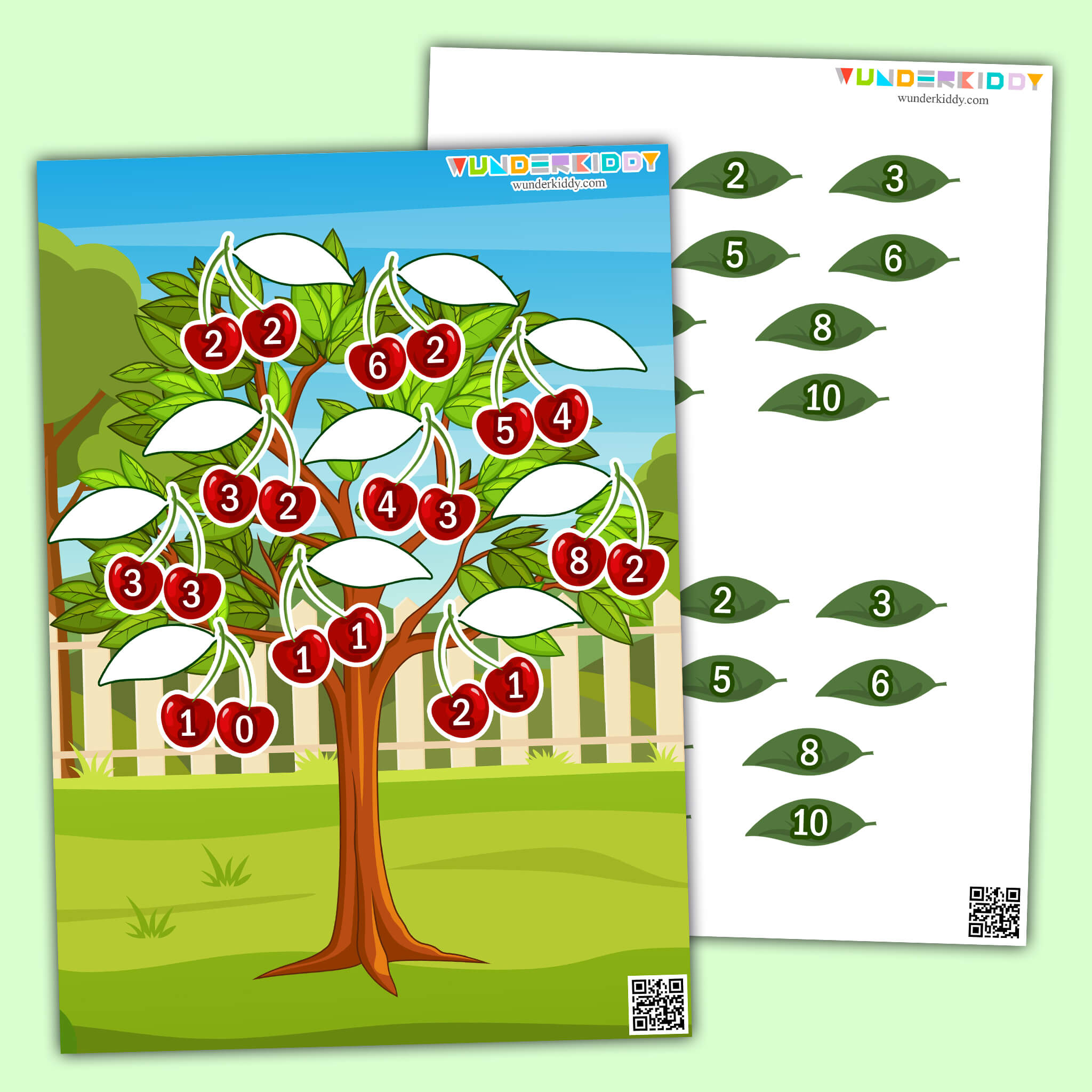 Cherry Tree Addition Worksheet