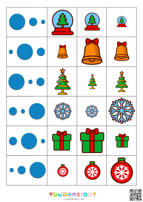 Christmas Sort by Size Activity - Image 3