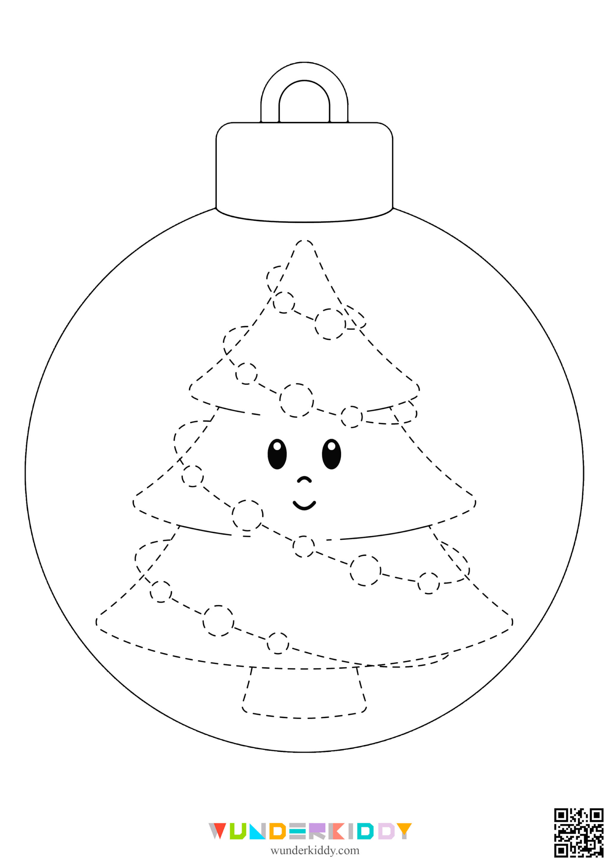 Christmas Ball Pre Writing Worksheet - Image 7