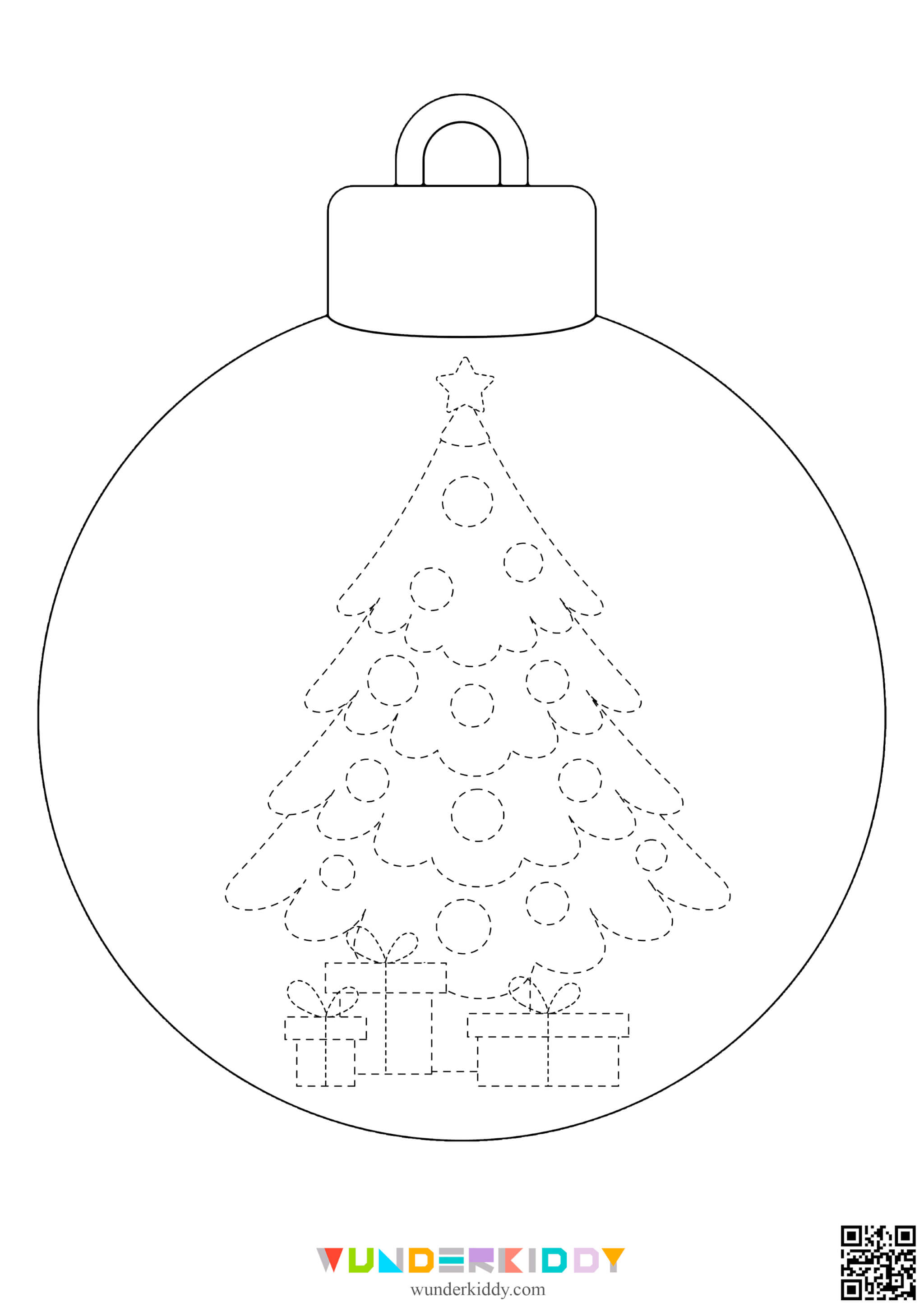 Christmas Ball Pre Writing Worksheet - Image 10