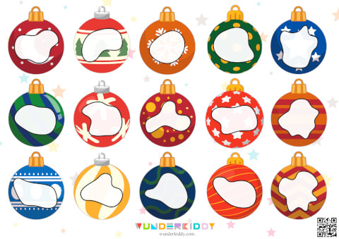 Christmas Ball Shape Matching Worksheet - Image 4