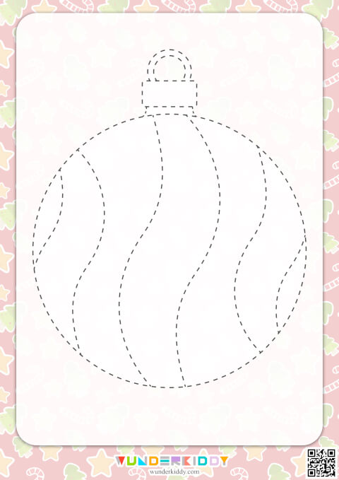 Christmas Ball Tracing Worksheet - Image 3