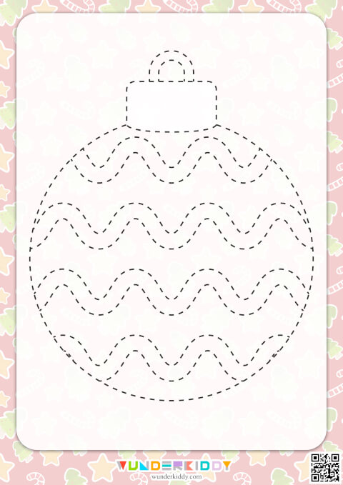 Christmas Ball Tracing Worksheet - Image 4