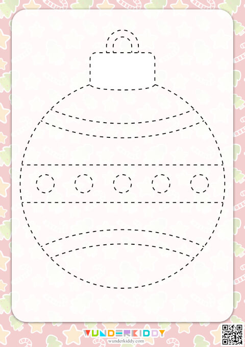 Christmas Ball Tracing Worksheet - Image 6