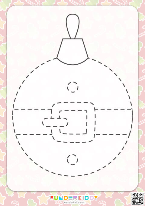 Christmas Ball Tracing Worksheet - Image 7