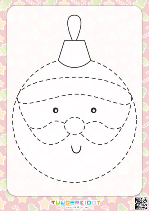 Christmas Ball Tracing Worksheet - Image 8