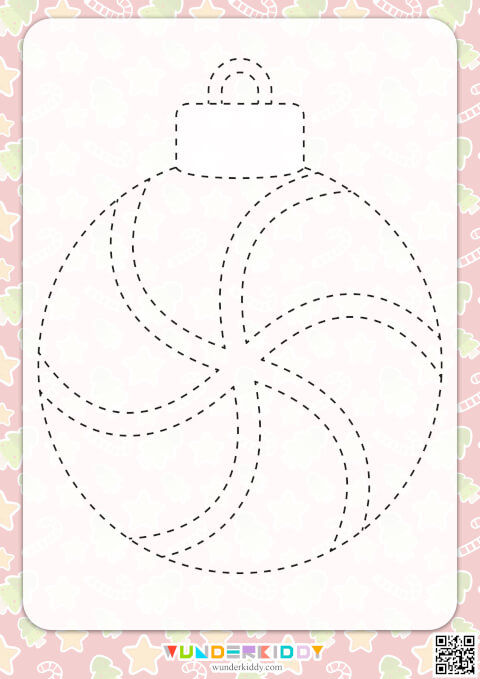 Christmas Ball Tracing Worksheet - Image 9