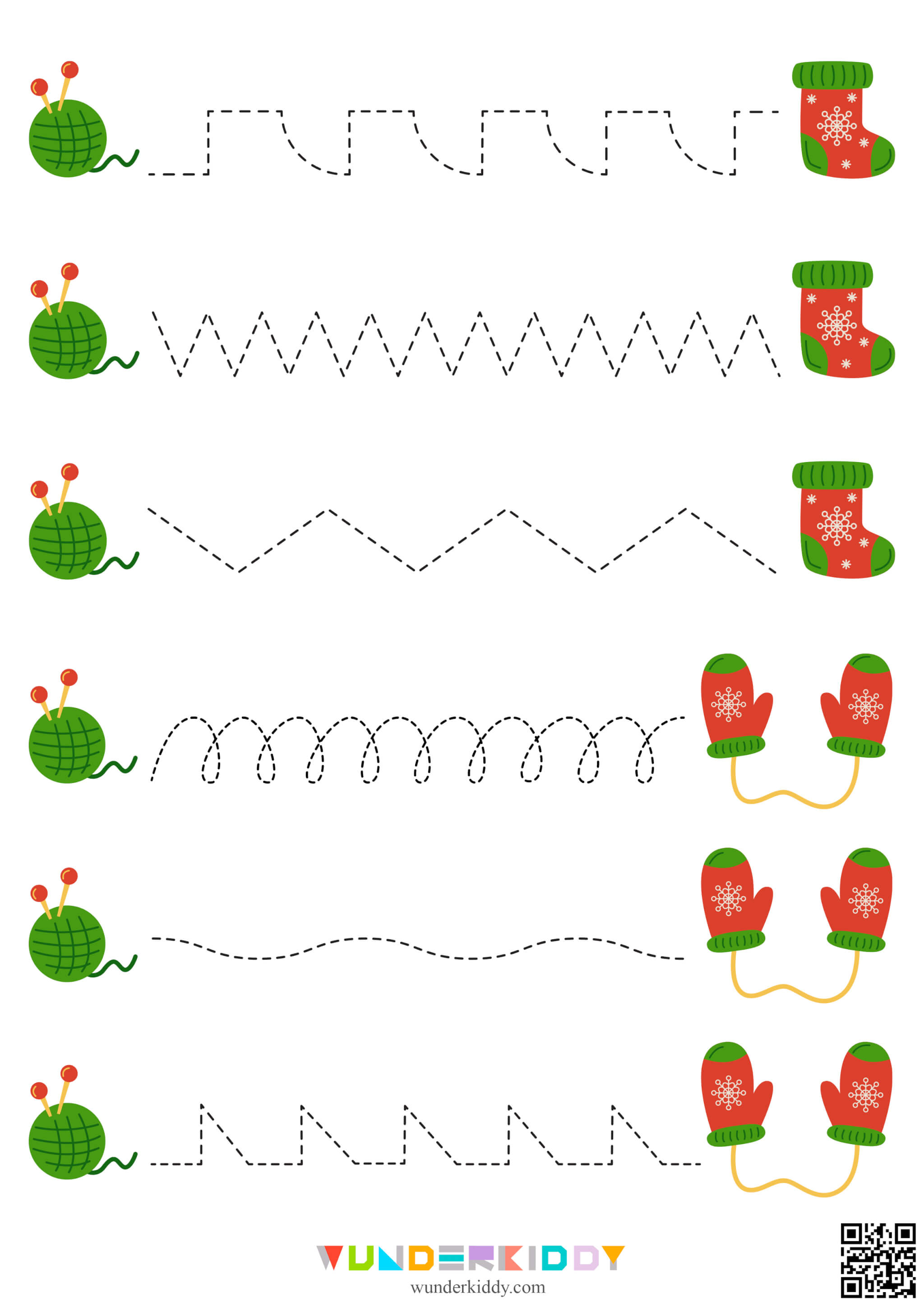 Worksheets «Christmas Handwriting Practice» - Image 4