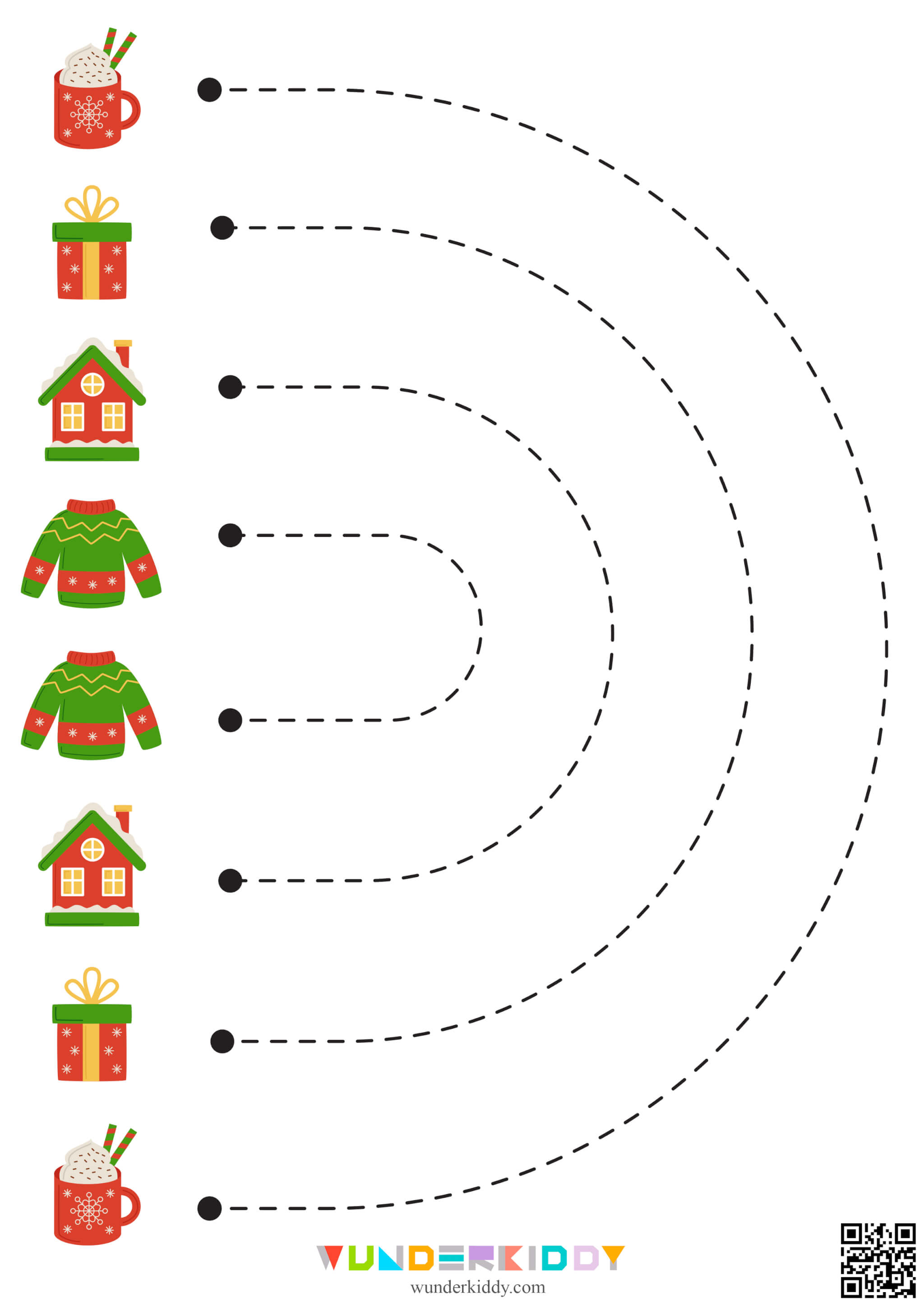 Worksheets «Christmas Handwriting Practice» - Image 6