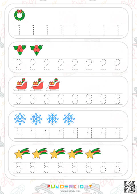 Christmas Numbers Tracing Math Activity - Image 2