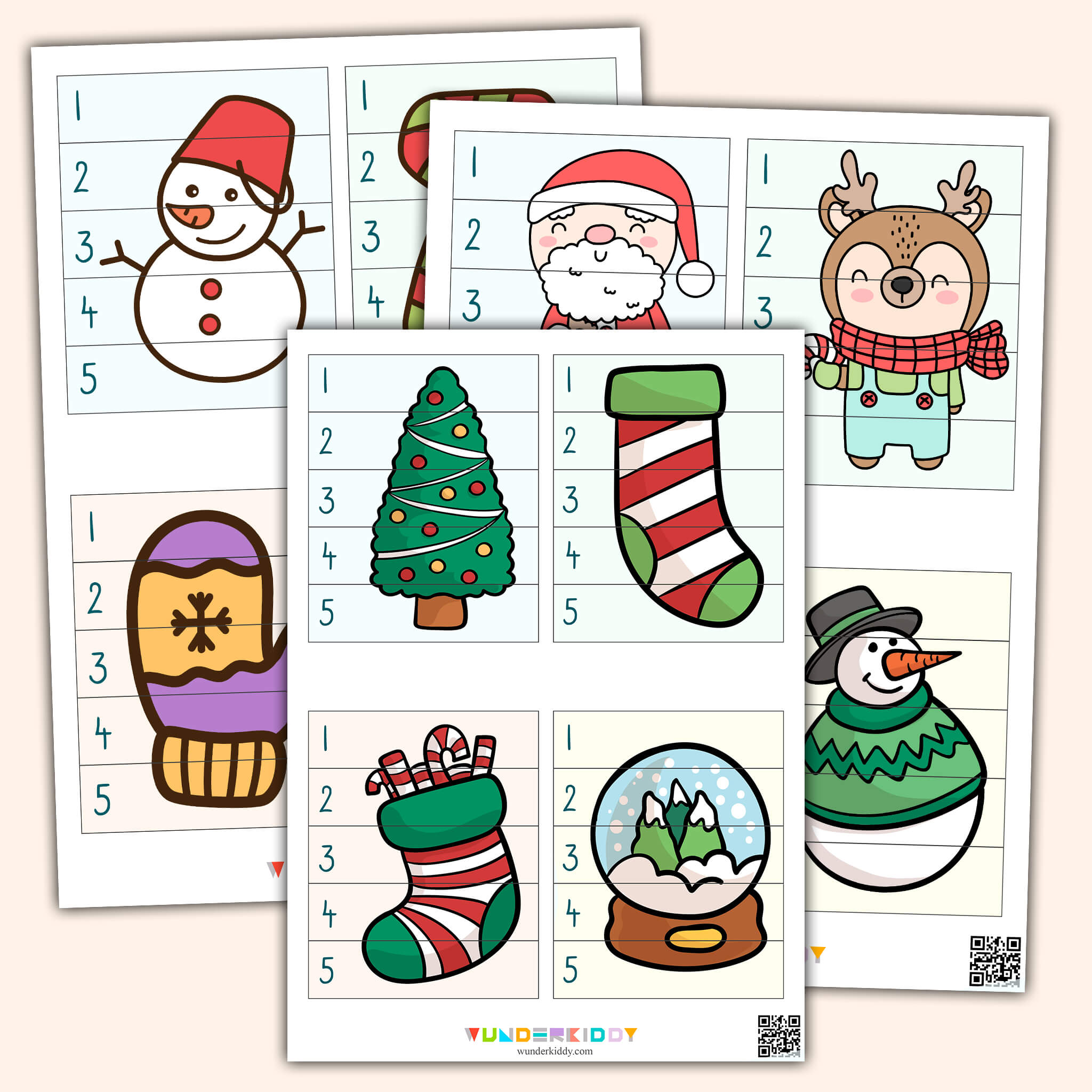 Christmas Number Puzzle Game