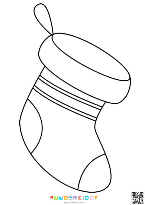 Шаблоны для творчества «Рождественские носочки» - Изображение 3