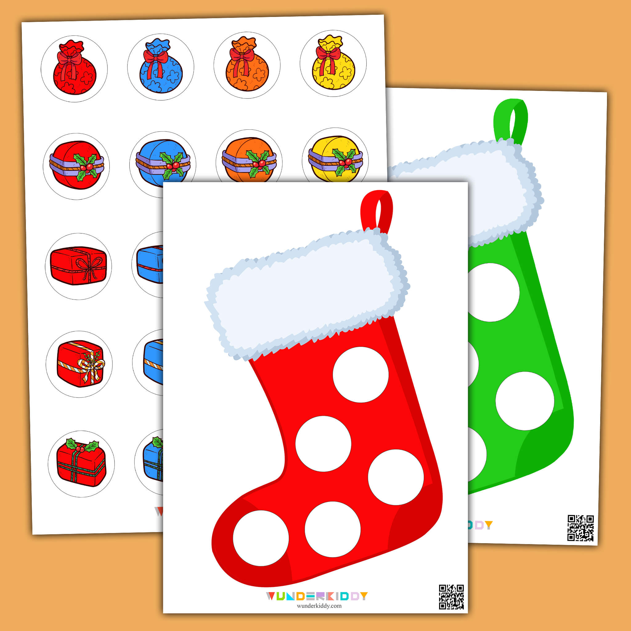 Christmas Stocking Sorting Activity