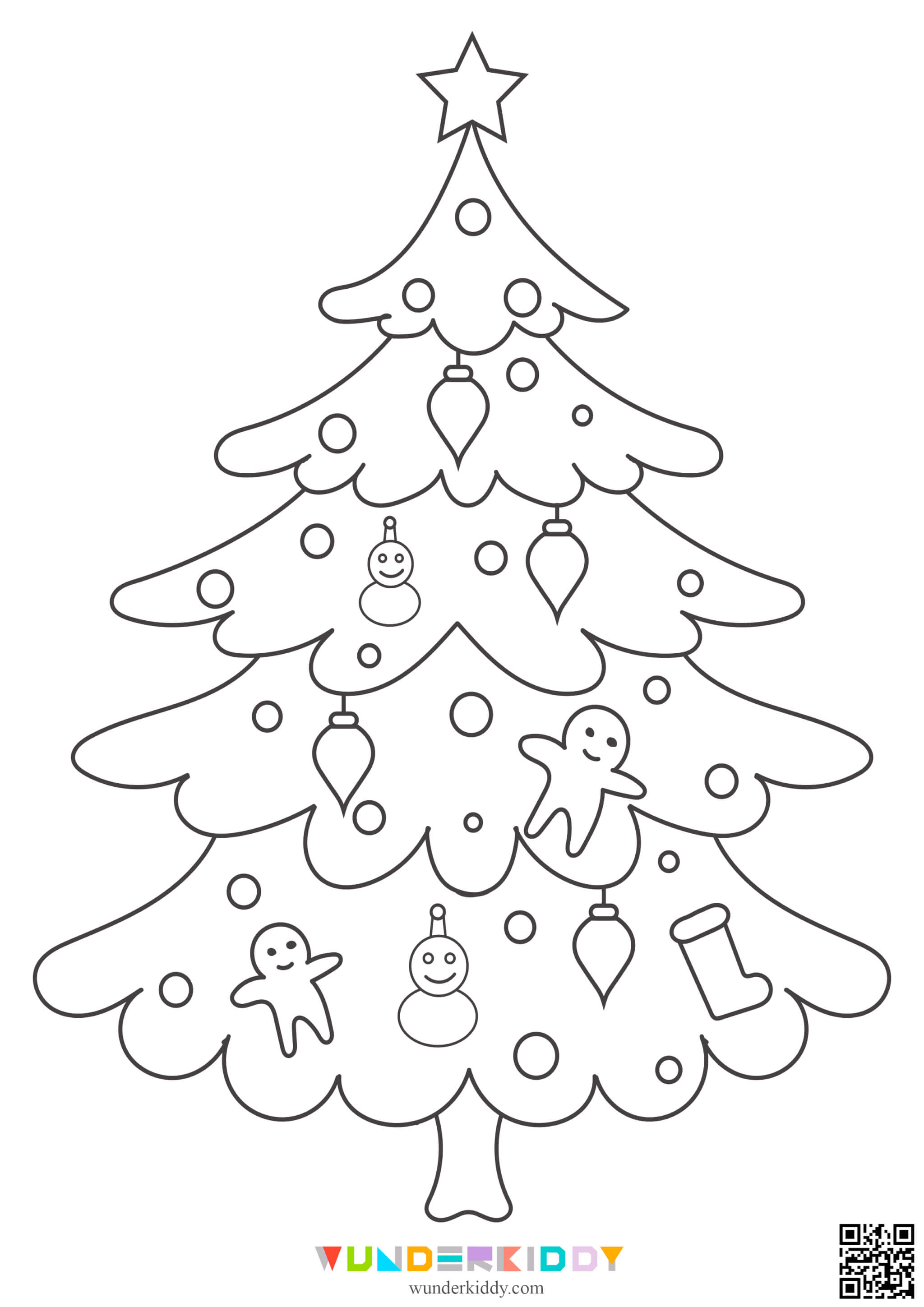 Christmas Tree Coloring Pages - Image 2