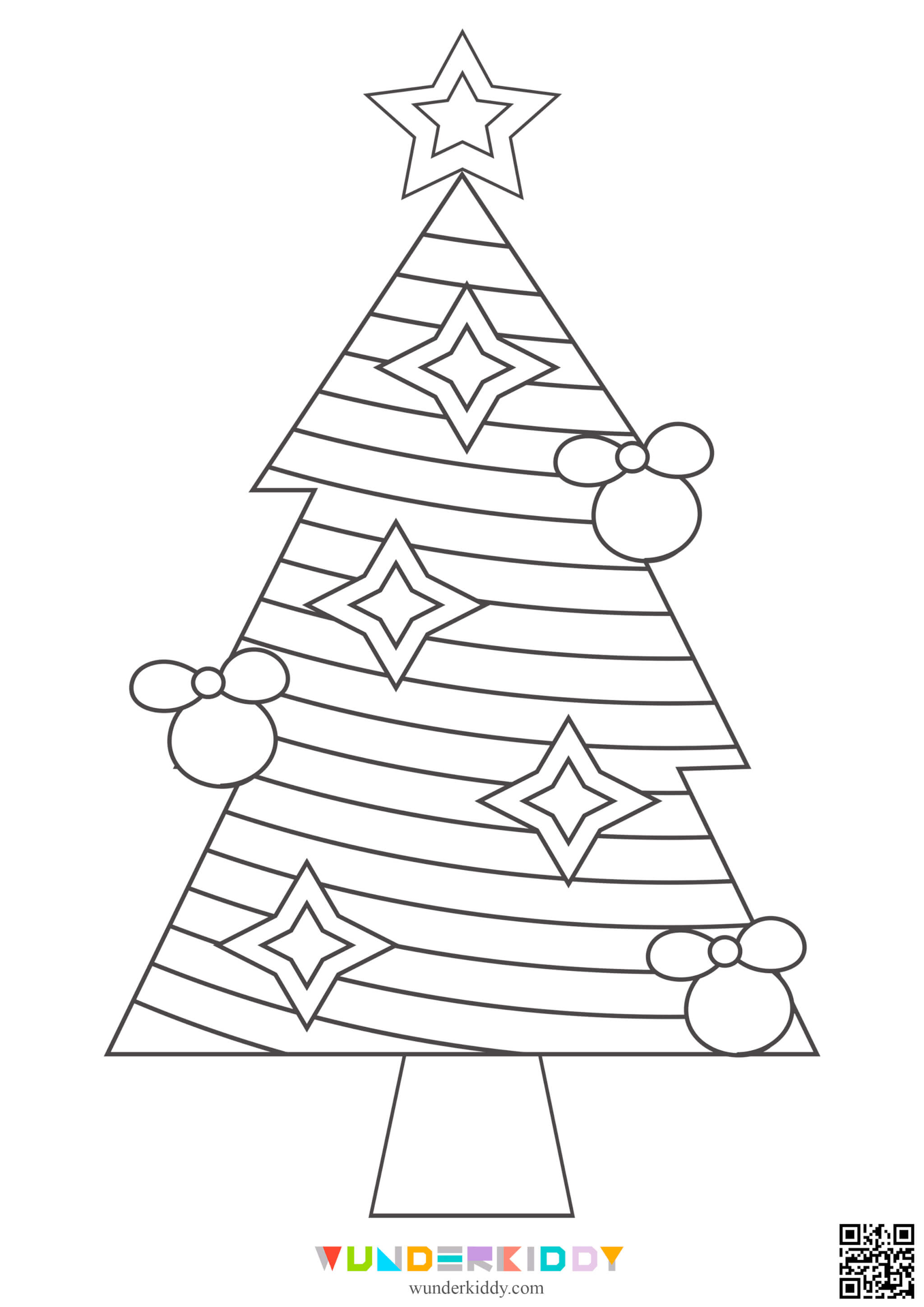 Christmas Tree Coloring Pages - Image 3