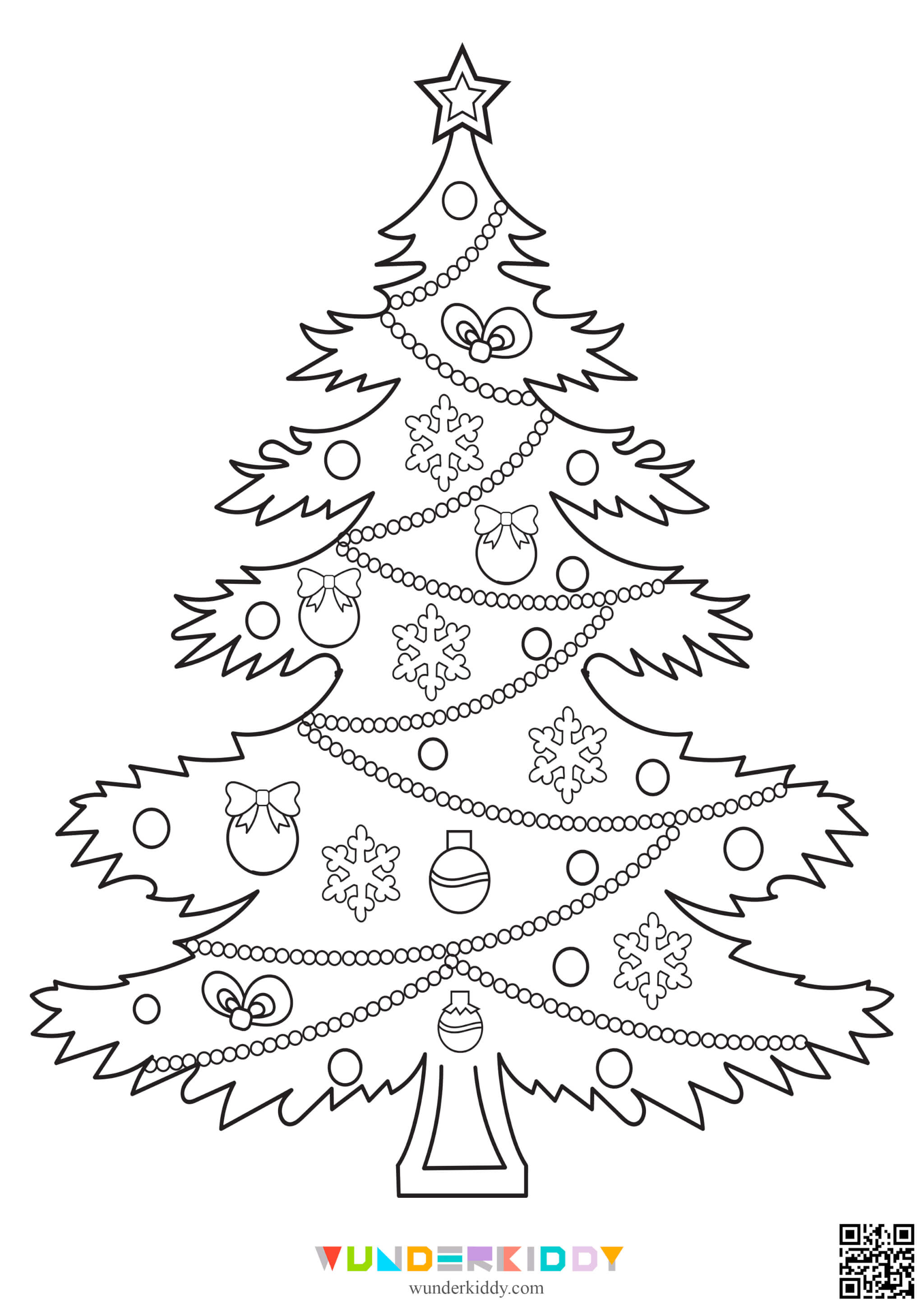 Christmas Tree Coloring Pages - Image 5