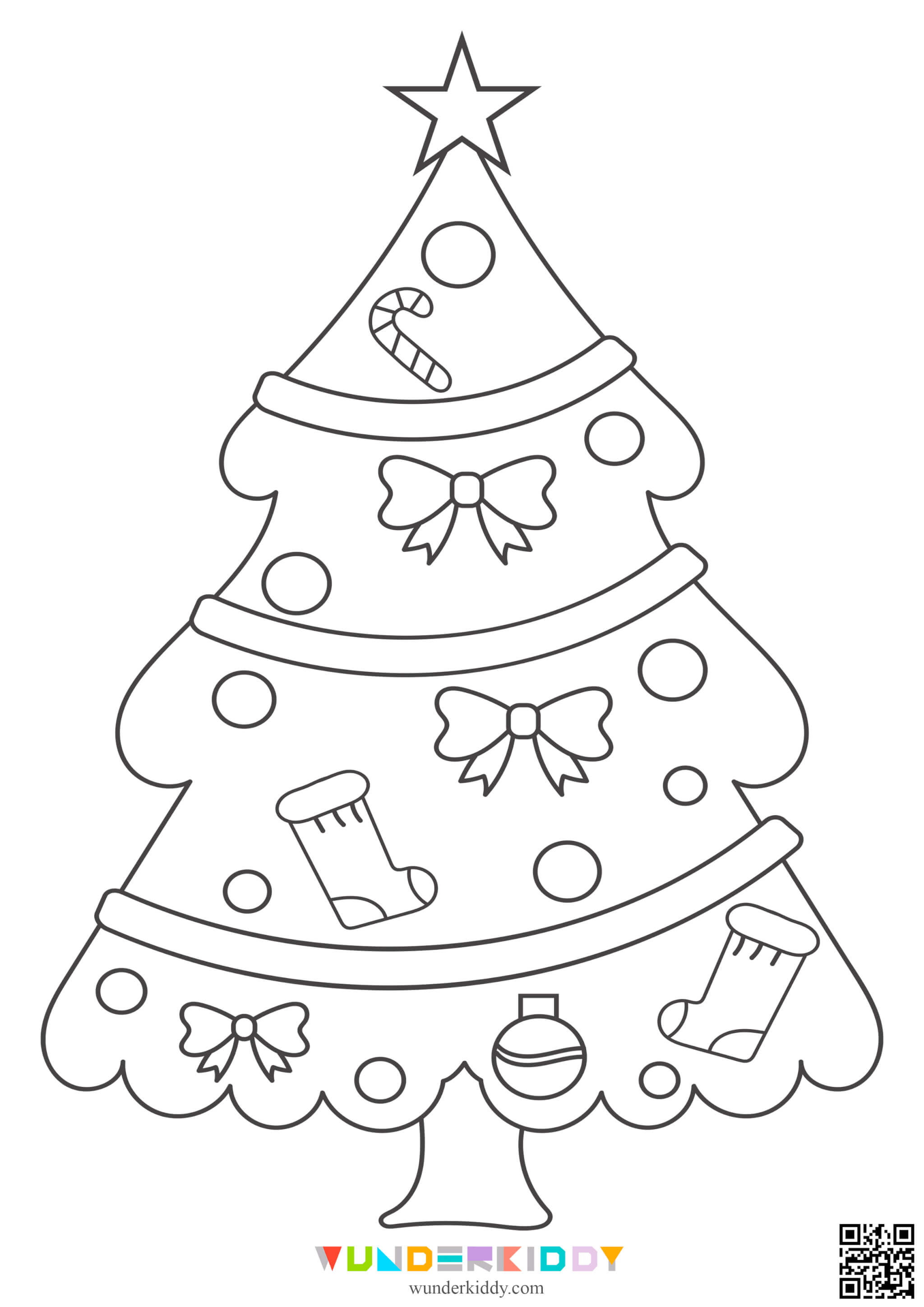 Christmas Tree Coloring Pages - Image 6