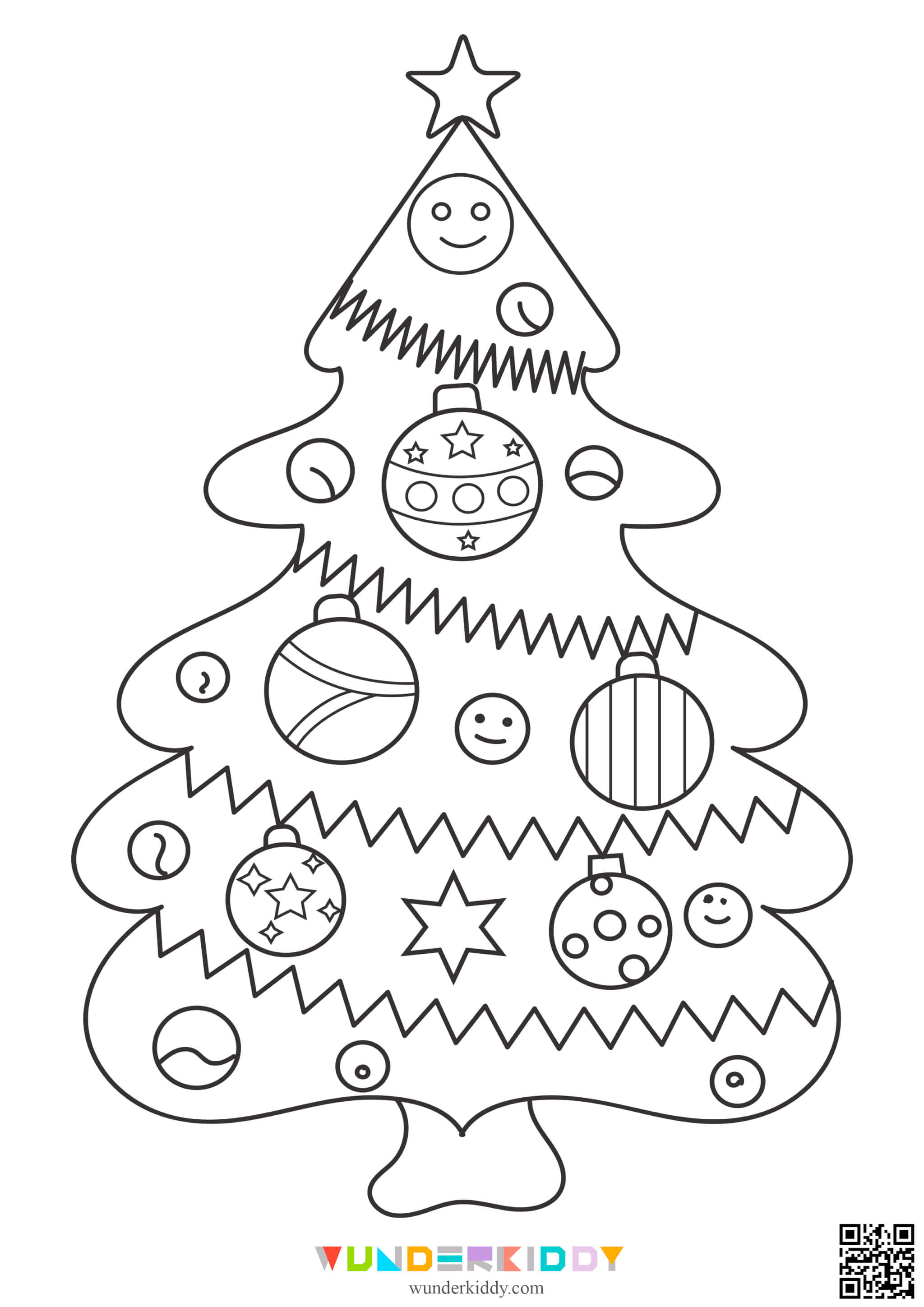 Christmas Tree Coloring Pages - Image 7