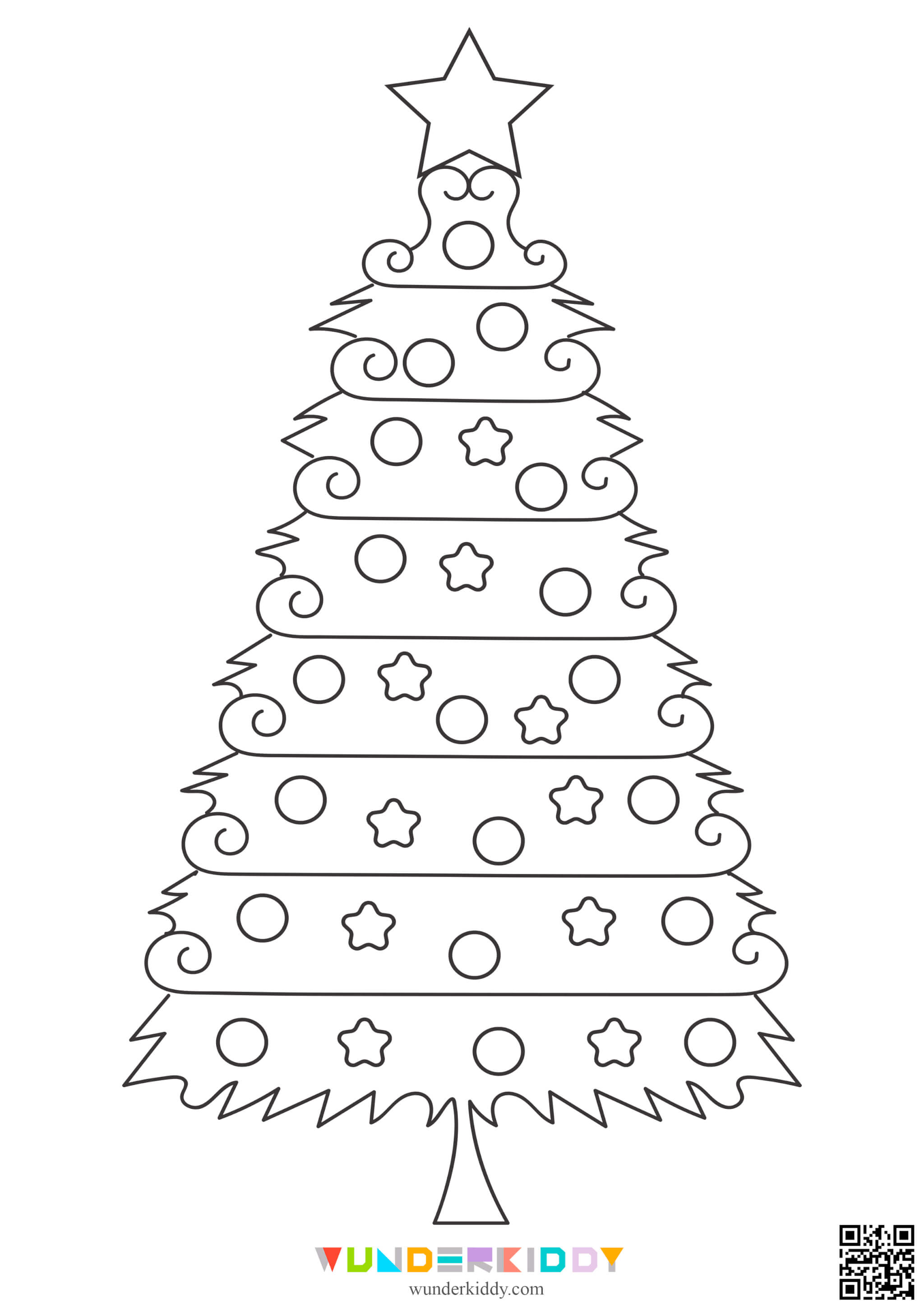 Christmas Tree Coloring Pages - Image 8