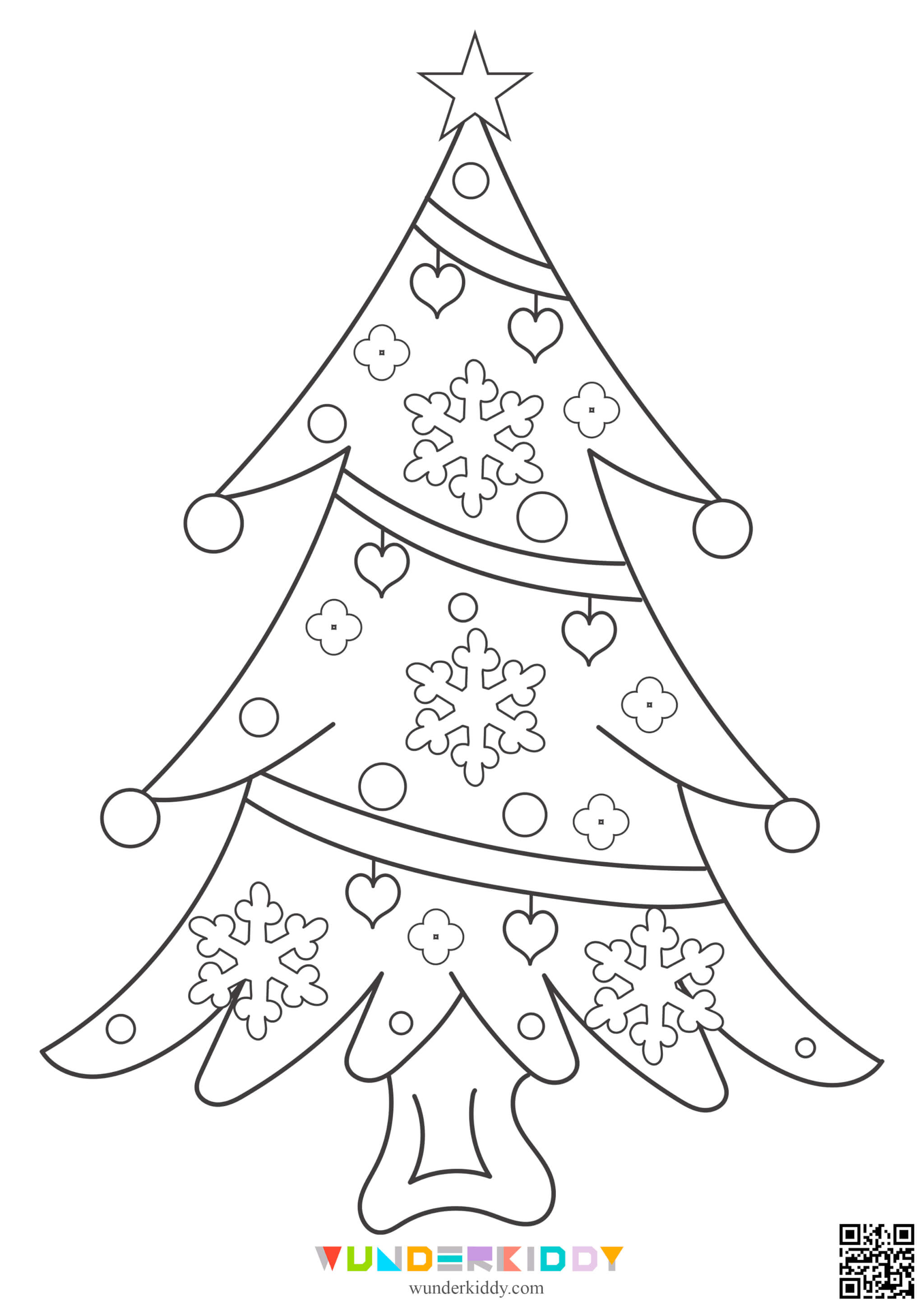 Christmas Tree Coloring Pages - Image 9