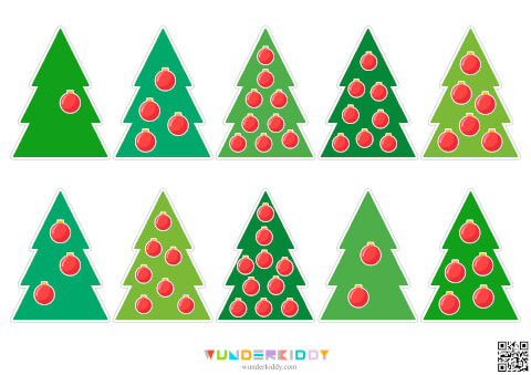 Christmas Tree Counting Worksheet - Image 3