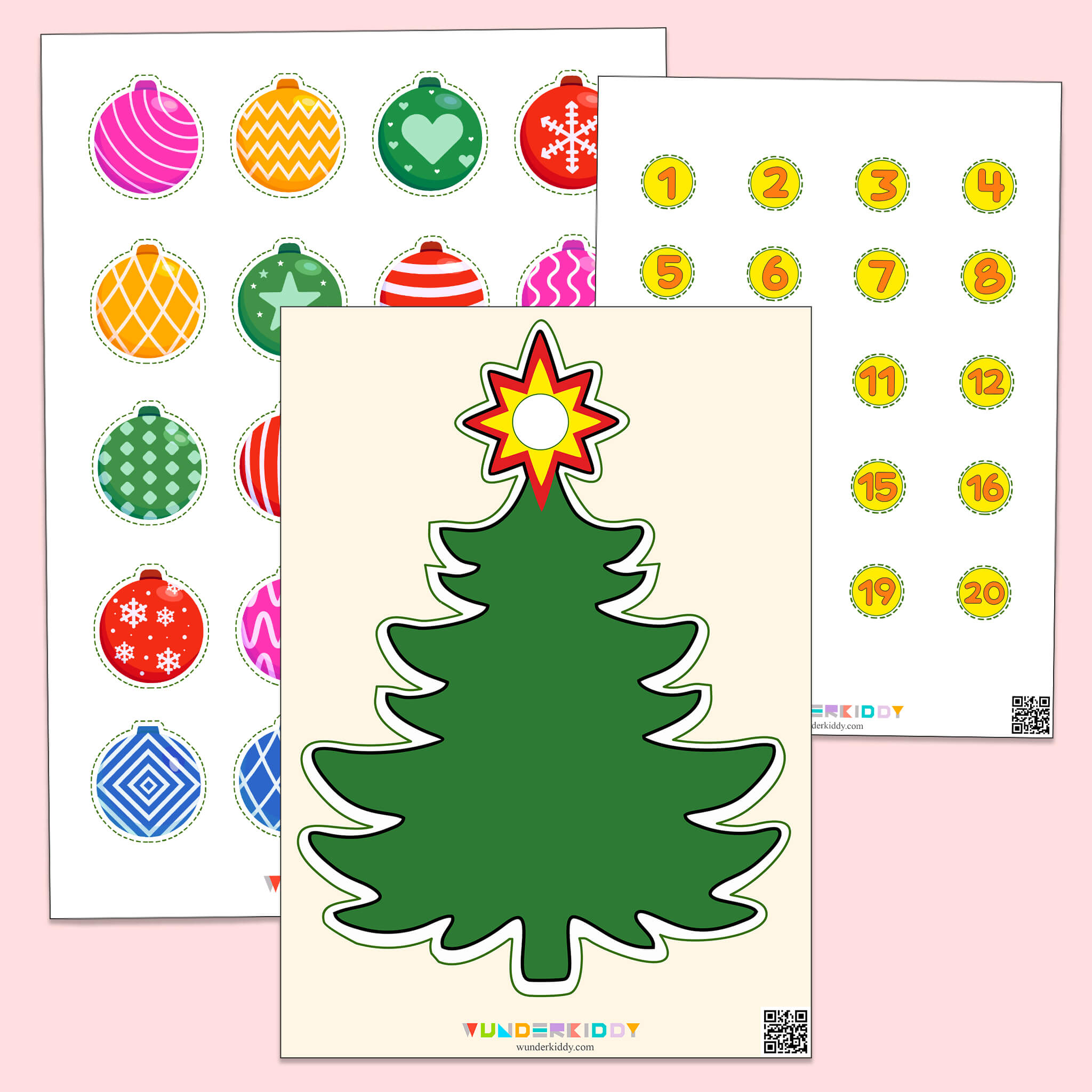 Activity sheet «Christmas Tree Toys»