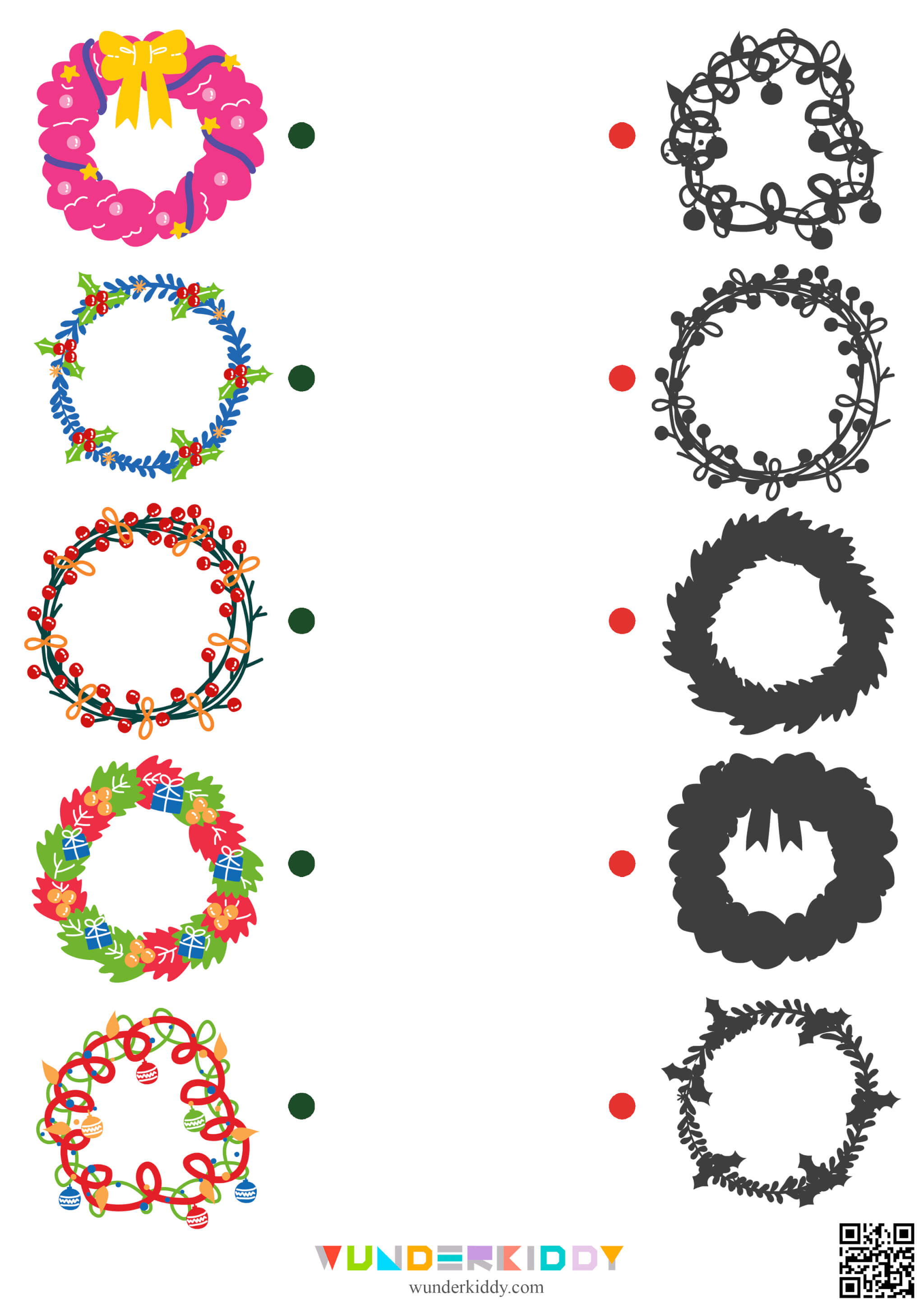 Christmas Wreath Worksheets - Image 2