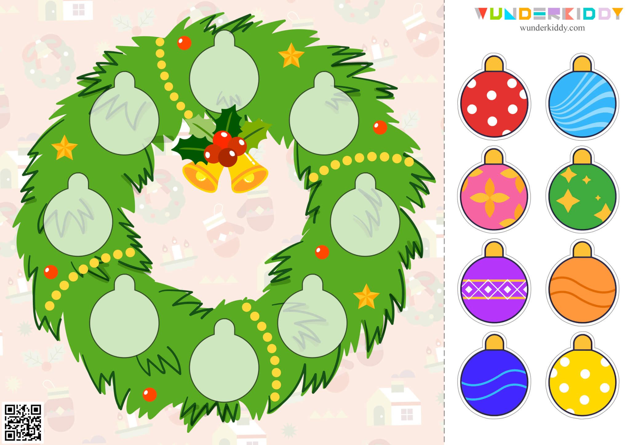 Christmas Wreath Game for Preschool - Image 2