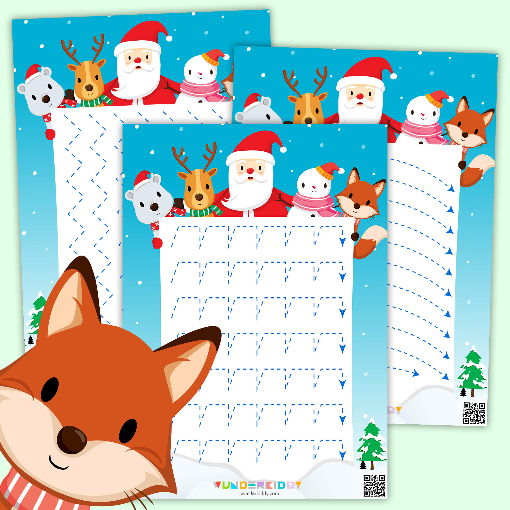 Worksheet «Christmas Writing» for kids