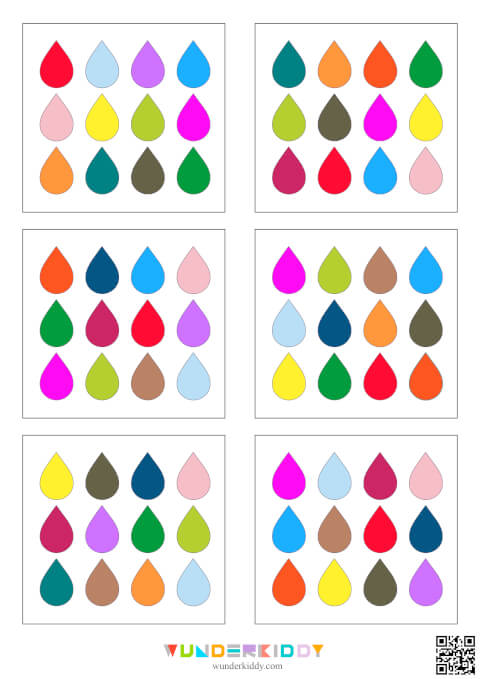 Color Drops Pattern Matching Activity - Image 4